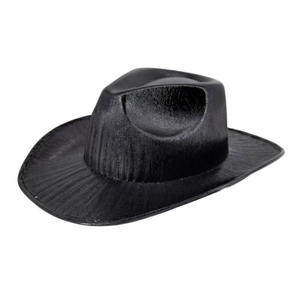 Womens Black Genuine Western Style Cowboy Rave Festival Party Hat main image 4